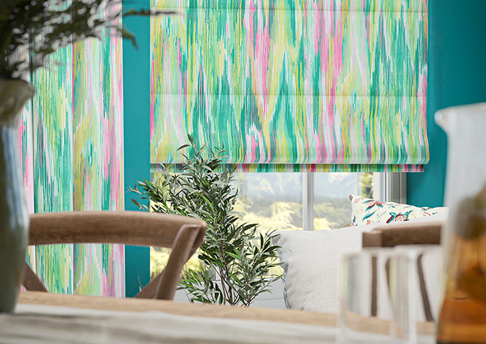 Bombay Velvet, Tropical Punch - Roman Blind - Image 5